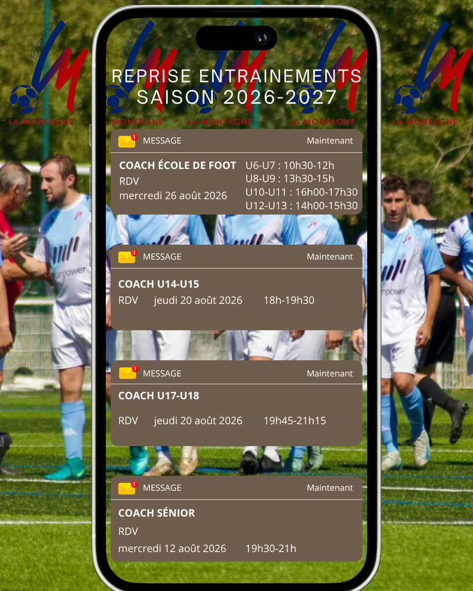 Reprise entrainement saison 2026-2027