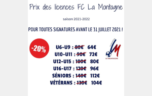 PLUS QUE QUELQUES JOURS POUR BÉNÉFICIER DE 20% SUR LE PRIX DE VOTRE LICENCE !!! ✍🏼