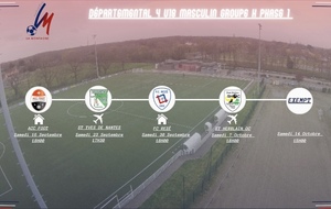 CALENDRIER U18 PREMIÈRE PHASE