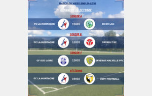MATCHS DU WEEK-END DU 21-22/10