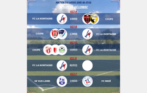 MATCHS DU WEEK-END DU 16-17/12