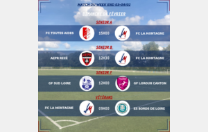 MATCHS DU WEEK-END DU 03-04/02