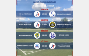 MATCHS DU WEEK-END DU 10-11/02