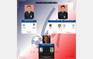 OÙ SONT NOS ARBITRES ?