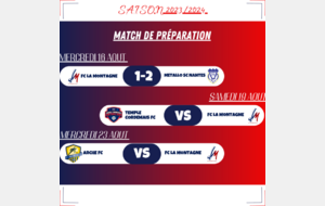 MATCH DE PRÉPARATION