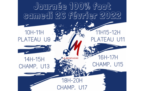 JOURNÉE 100% FOOT 
