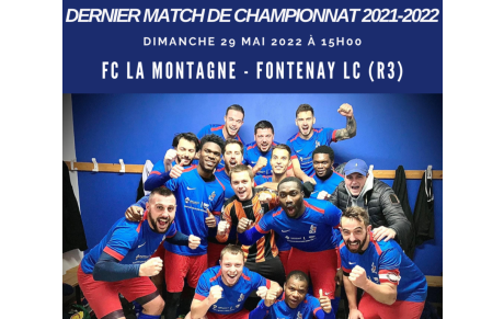 DERNIER MATCH DE CHAMPIONNAT SENIORS 