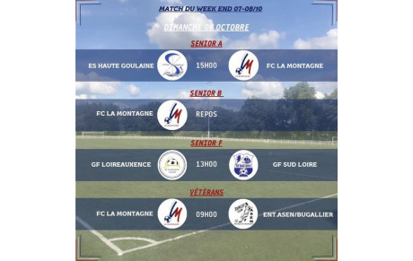 MATCHS DU WEEK-END 07-08/10