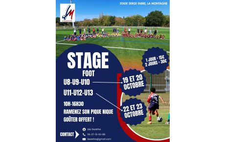 Stage foot octobre 2026