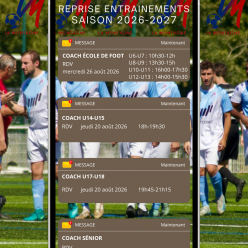 Reprise entrainement saison 2026-2027