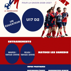 ‼️URGENT‼️ RECHERCHE COACH U17D2