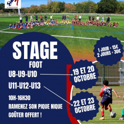 Stage foot octobre 2026